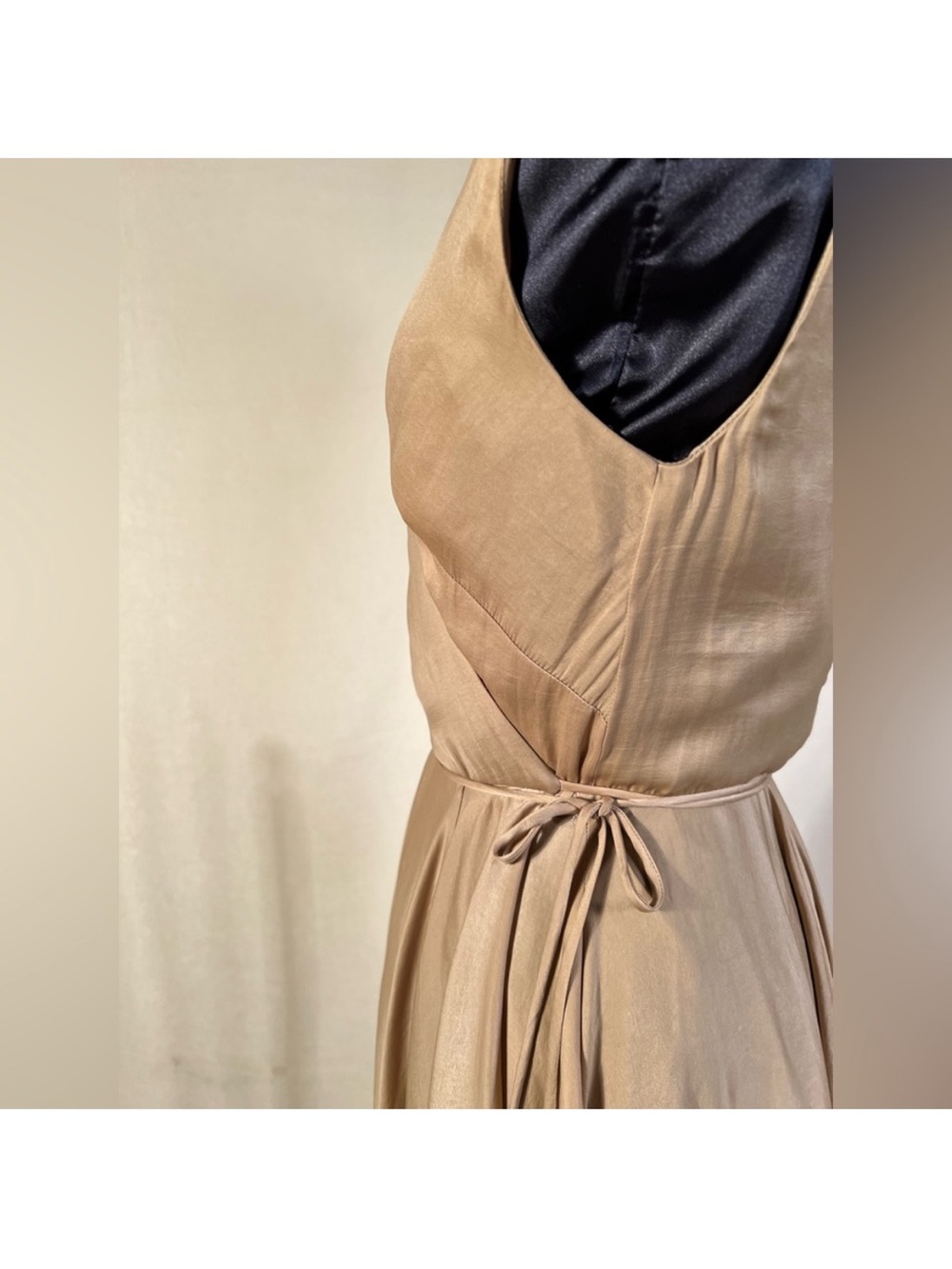 Ralph Lauren Blue Label Champagne Beige Maxi Dress - Picture 5 of 9